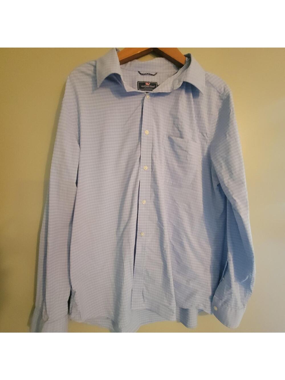 Light blue striped button up Vineyard Vines Mens Button Down